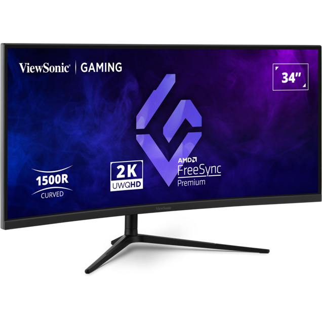 ViewSonic VX3418C-2K 34" Monitor, 180Hz, 1ms, HDMI, DP